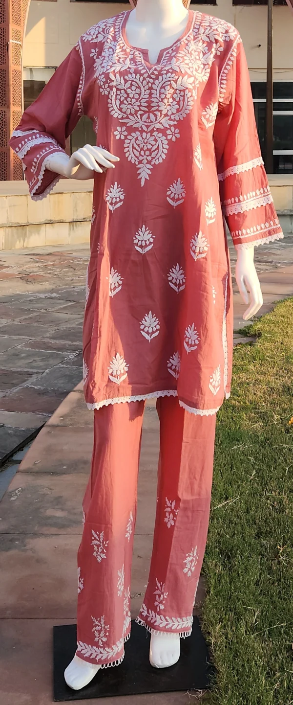 Noor Rose Chikankari Set - Image 2