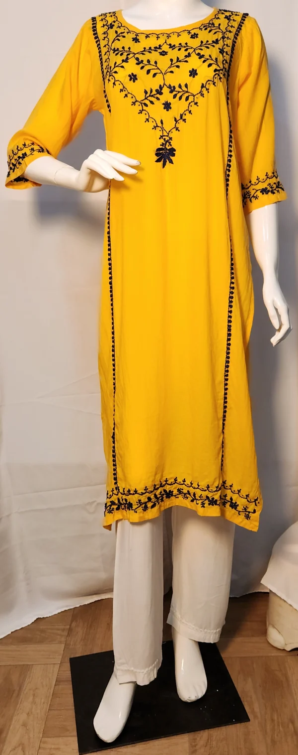 Ziya Mustard Midnight Kurti - Image 3