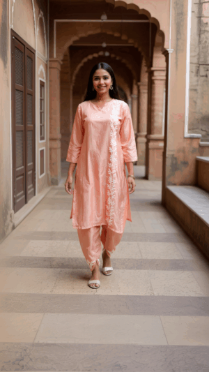 Kurta With Dhoti Style