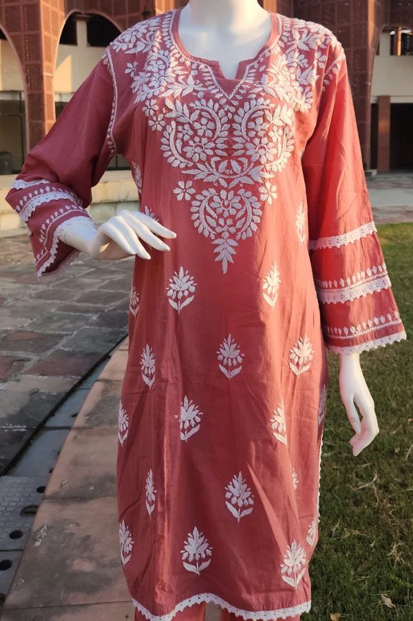 Noor Rose Chikankari Set - Image 5