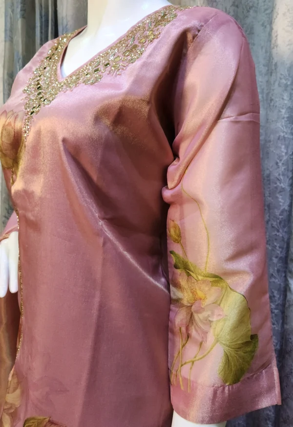 Gulbahaar Blush Pink Kurta Set - Image 5