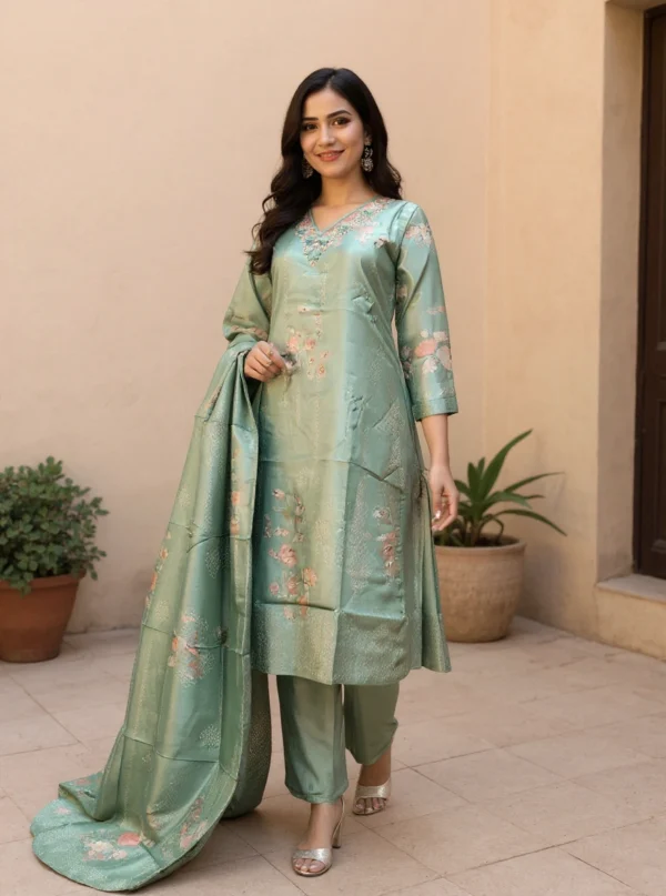 Taraana Green Kurta Set