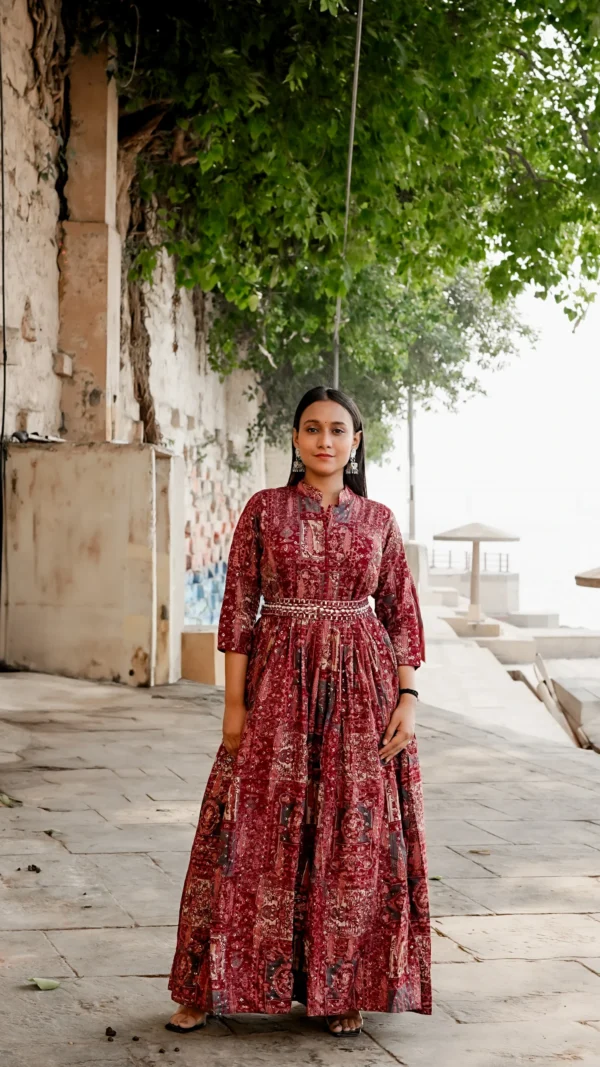 Zareen - Regal Anarkali Set - Image 2