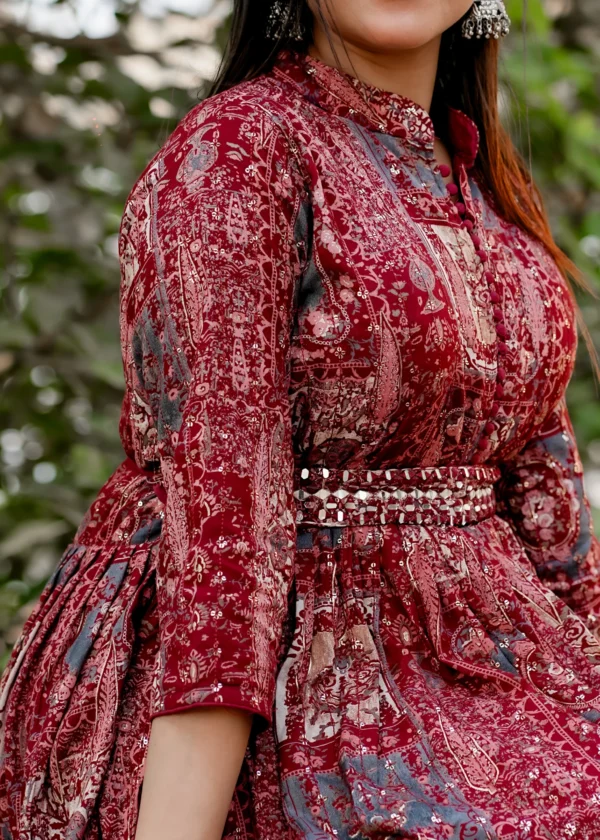 Zareen - Regal Anarkali Set - Image 3