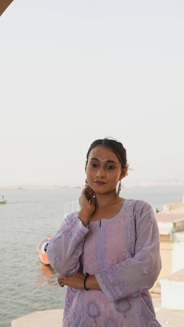 Lavender Zariya Kurta - Image 4