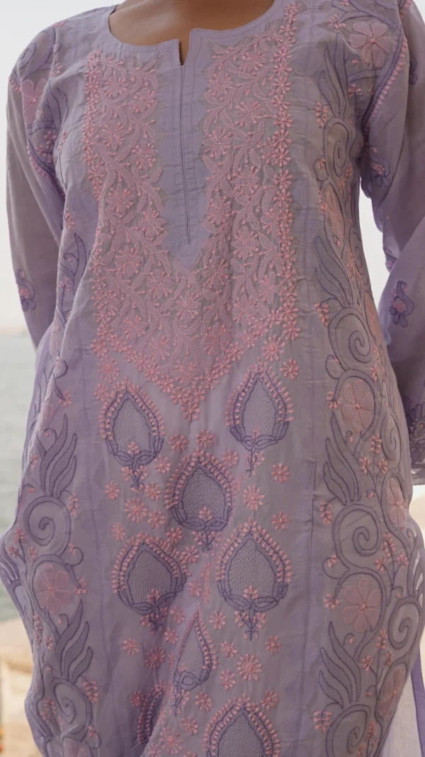 Lavender Zariya Kurta - Image 8