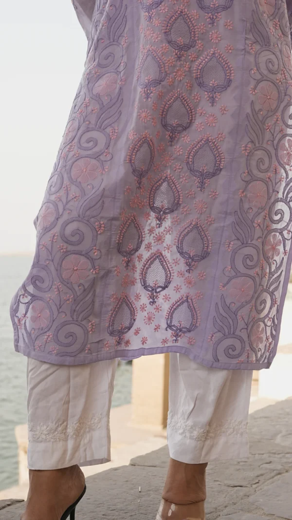 Lavender Zariya Kurta - Image 6