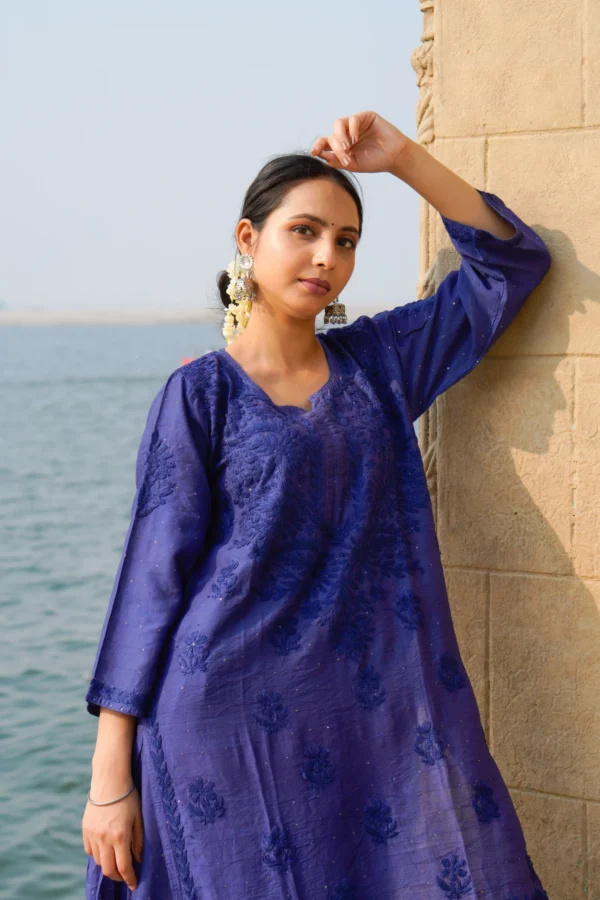 Sapphire Chikankari Kurta Set - Image 2