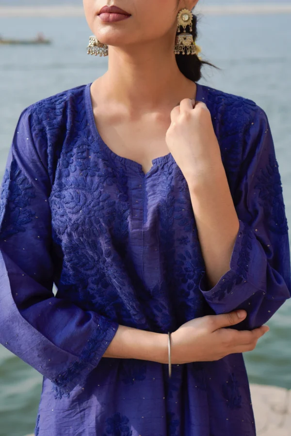 Sapphire Chikankari Kurta Set - Image 5