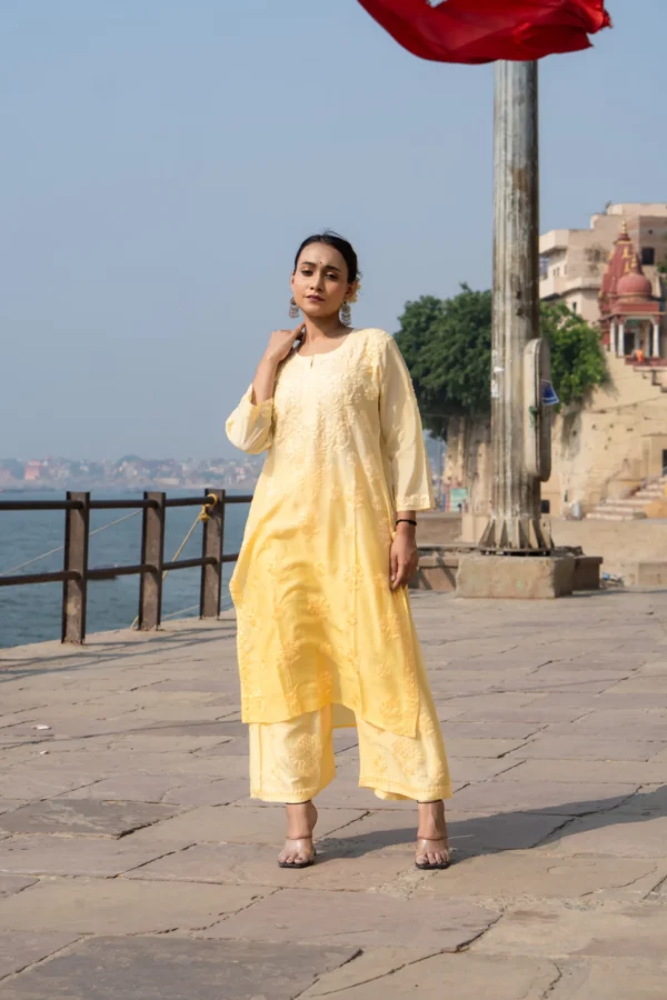 Sora Yellow Haze Kurta Set