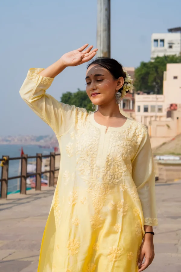 Sora Yellow Haze Kurta Set - Image 2