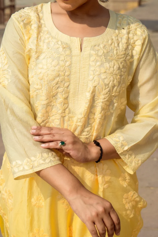 Sora Yellow Haze Kurta Set - Image 3